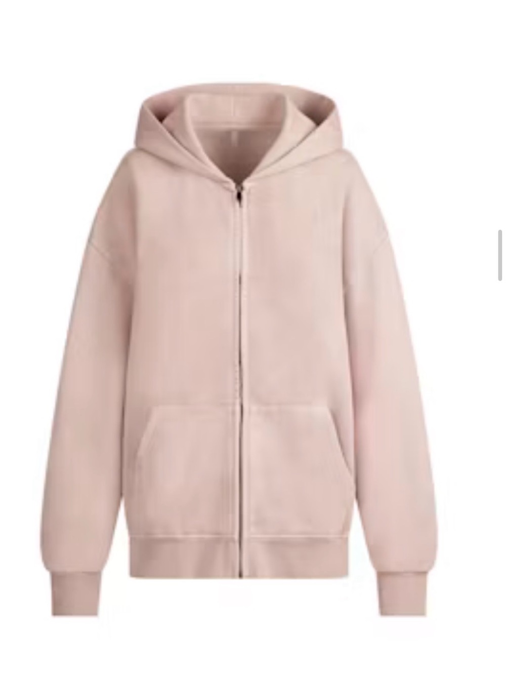 SKIMS oversized women’s Hooded Zip Jacket in Light pink